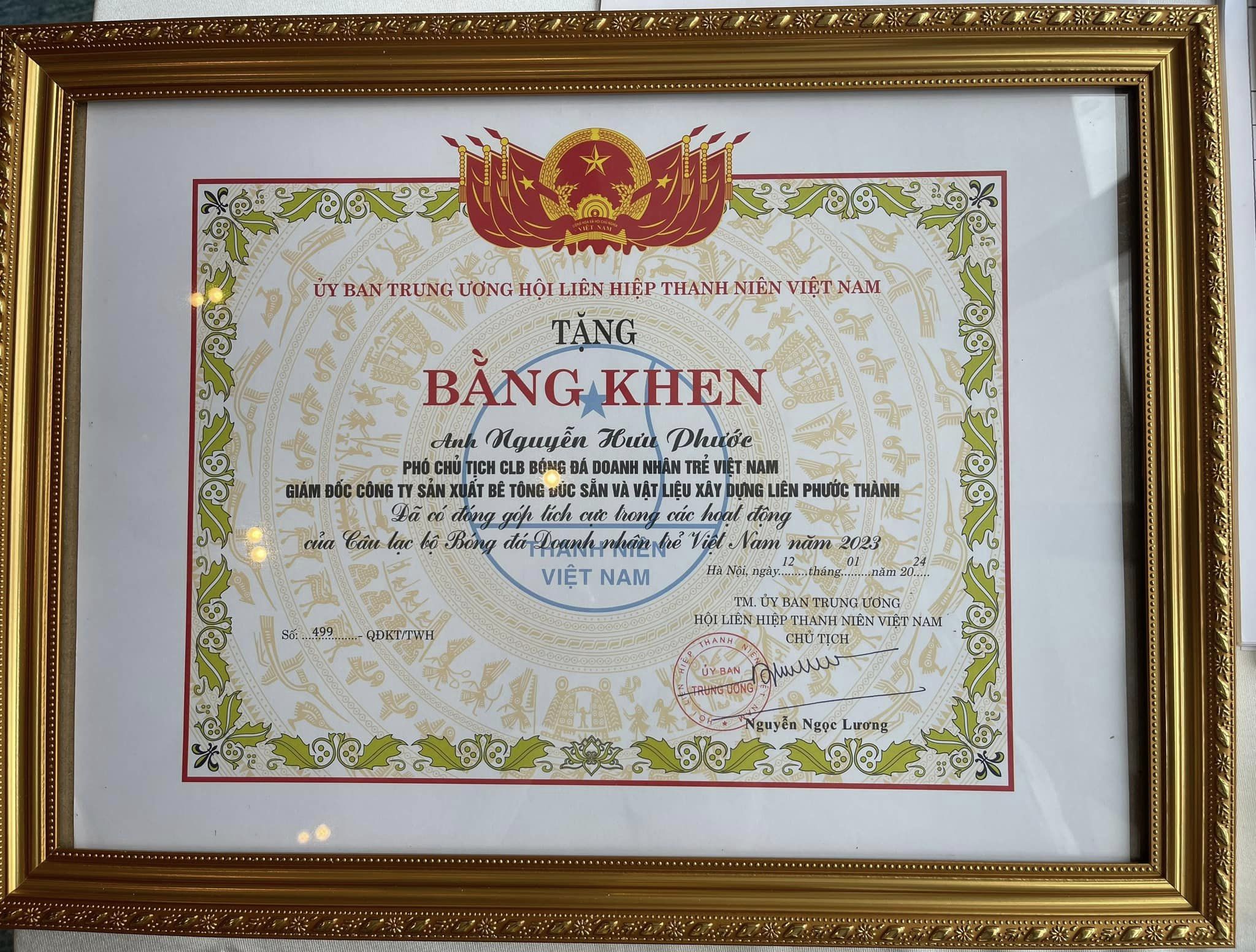 Kết nối giao thương và giao lưu bóng đá với Doanh nhân trẻ Cambodia.